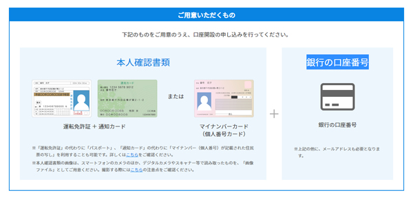 ウェルスナビの事前準備説明ページ